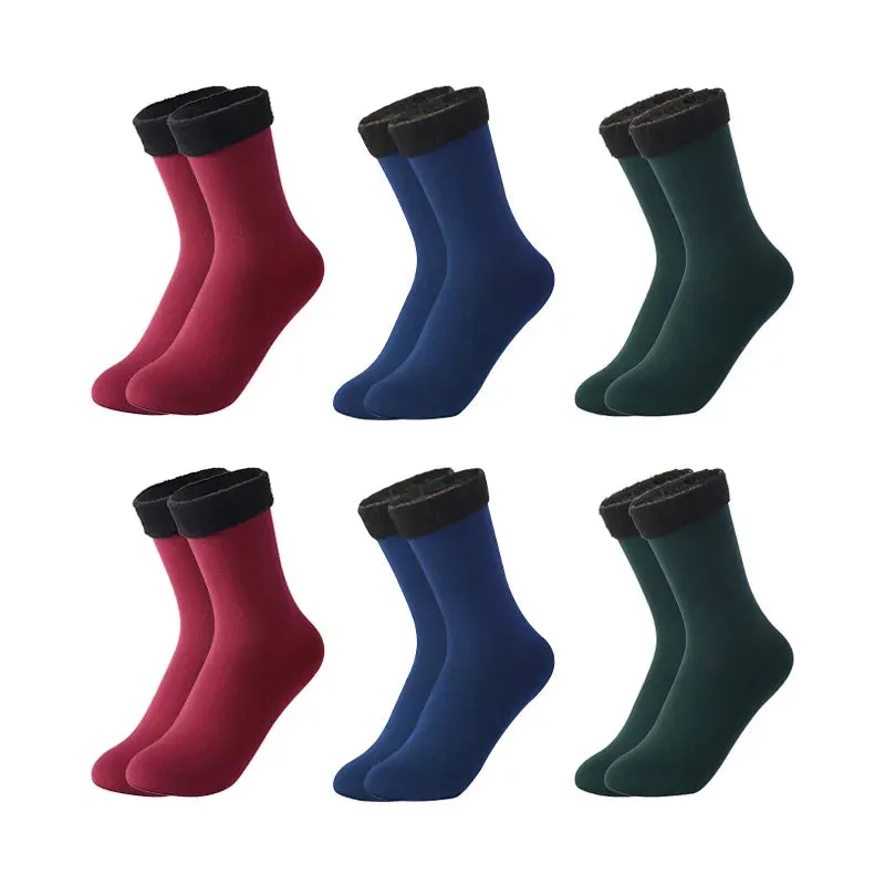 6 Pairs/Lot Thermal Socks