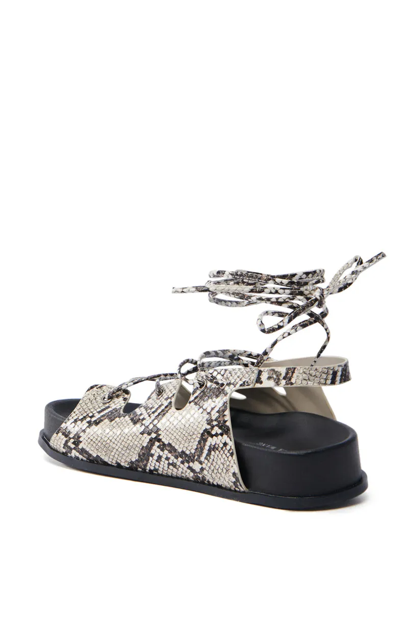 AKIRA YUNA RHINESTONE FLOWER EMBELLISHED SANDAL