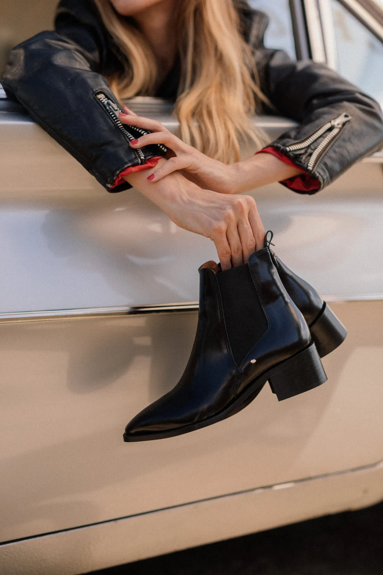 Alicia-Cuir Glacé Noir
