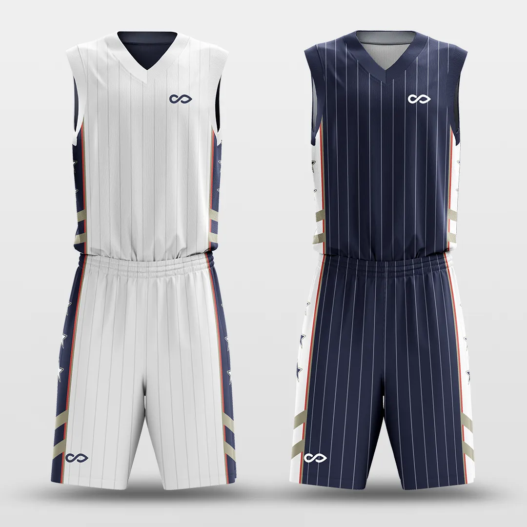 Battleship - Customized Reversible Sublimated Basketball Set