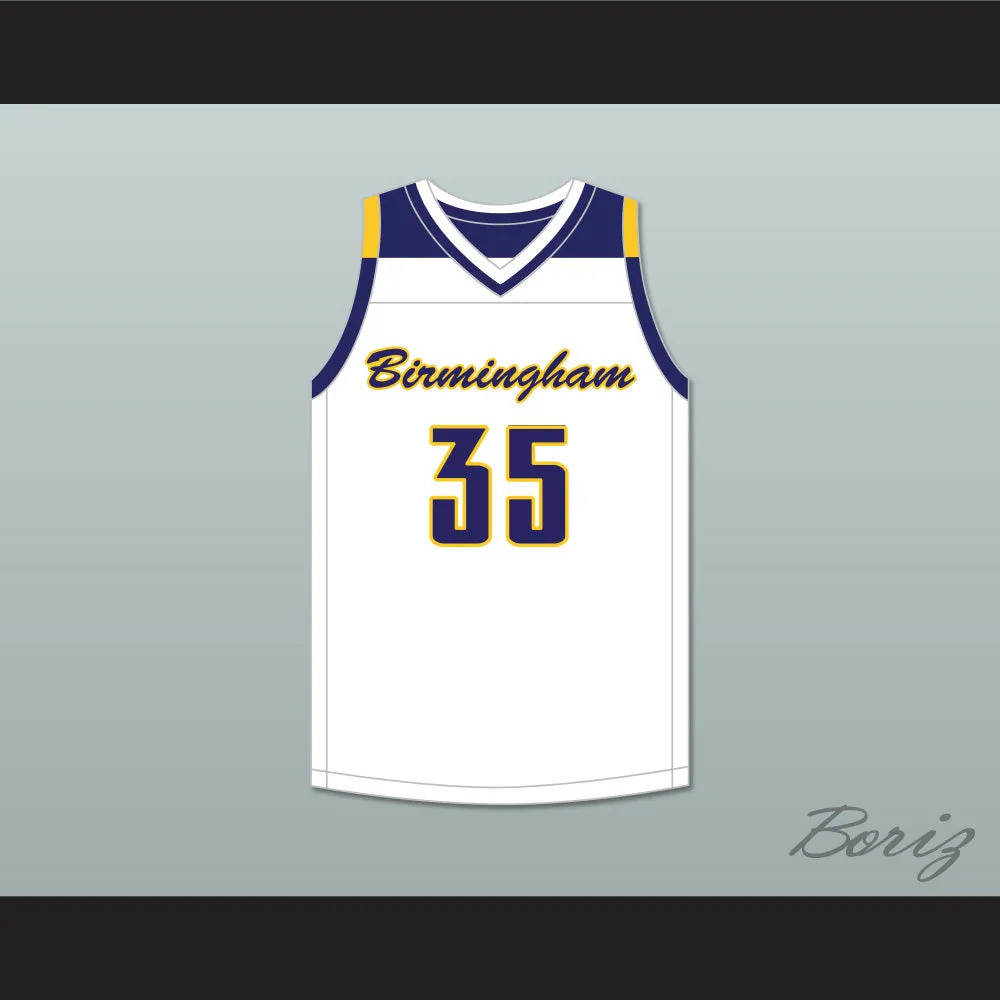 Christian Koloko 35 Birmingham High School Patriots White Basketball Jersey 1