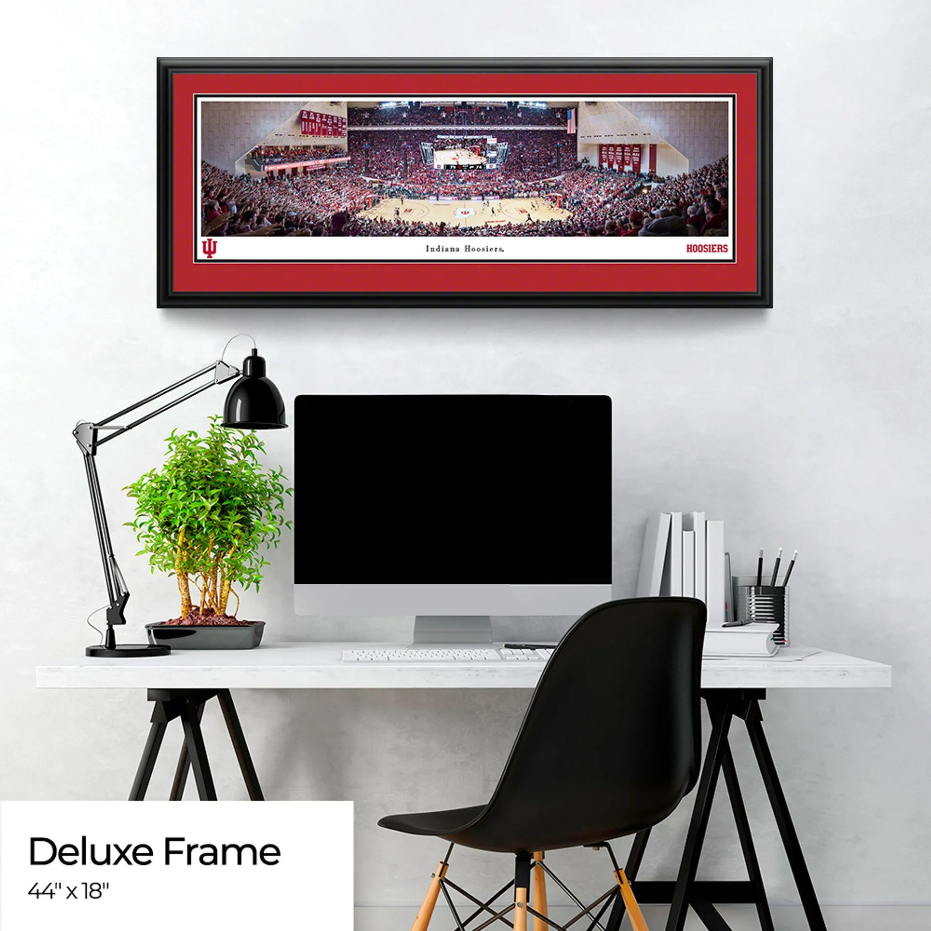 College-Indiana Hoosiers Basketball Panoramic  Framed - Simon Skjodt Assembly Hall
