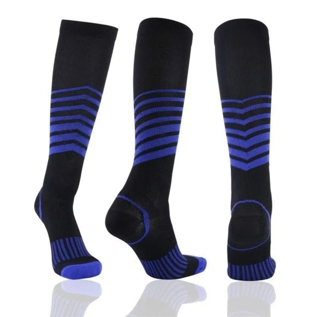 ContiNent 33 Compression Stockings Blood Circulation Promotion Slimming Compression Socks Anti-Fatigue Comfortable Solid Color Socks