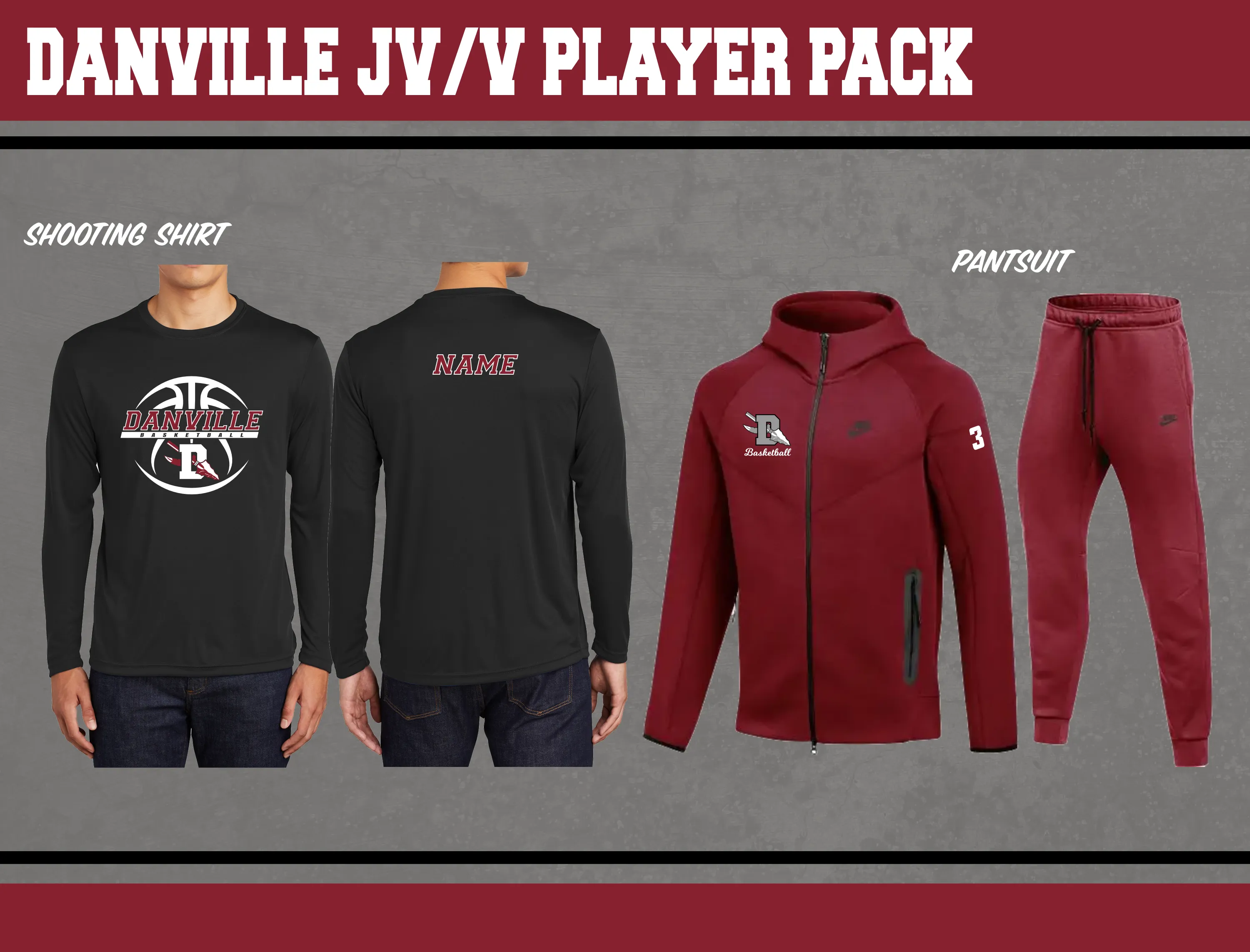 Danville Basketball High School Player Pack JV/V - Required for  ALL JV/V players