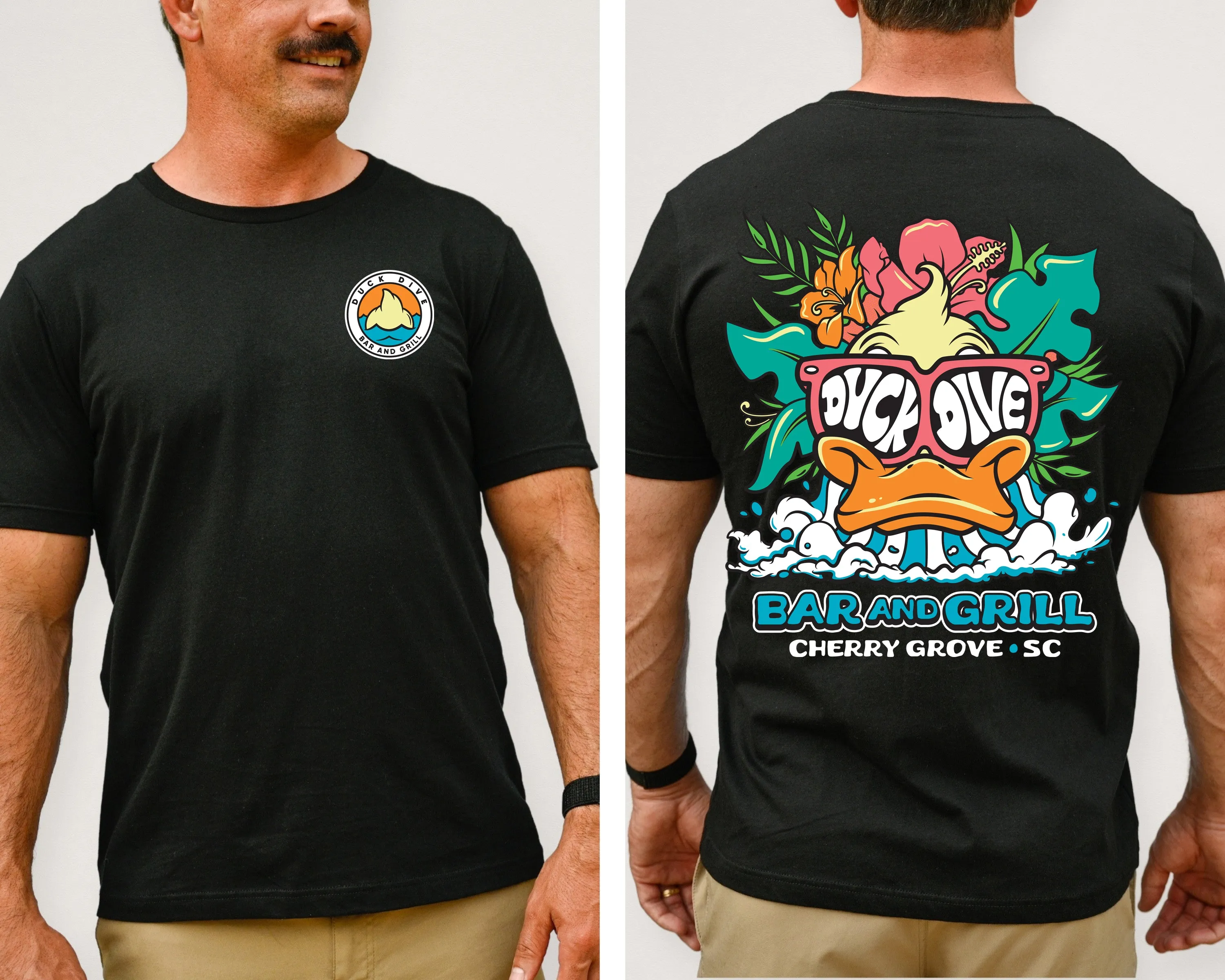 Duck Dive Black Tee