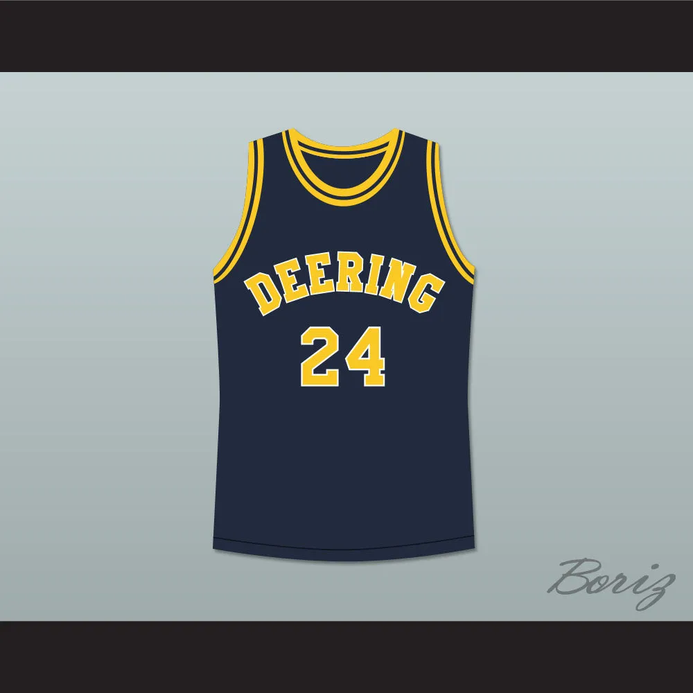 Hang Time Danny Mellon 24 Deering Tornados High School Basketball Jersey