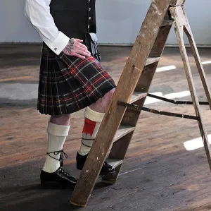 MacKay Blue Modern Casual 4 Yard Kilt