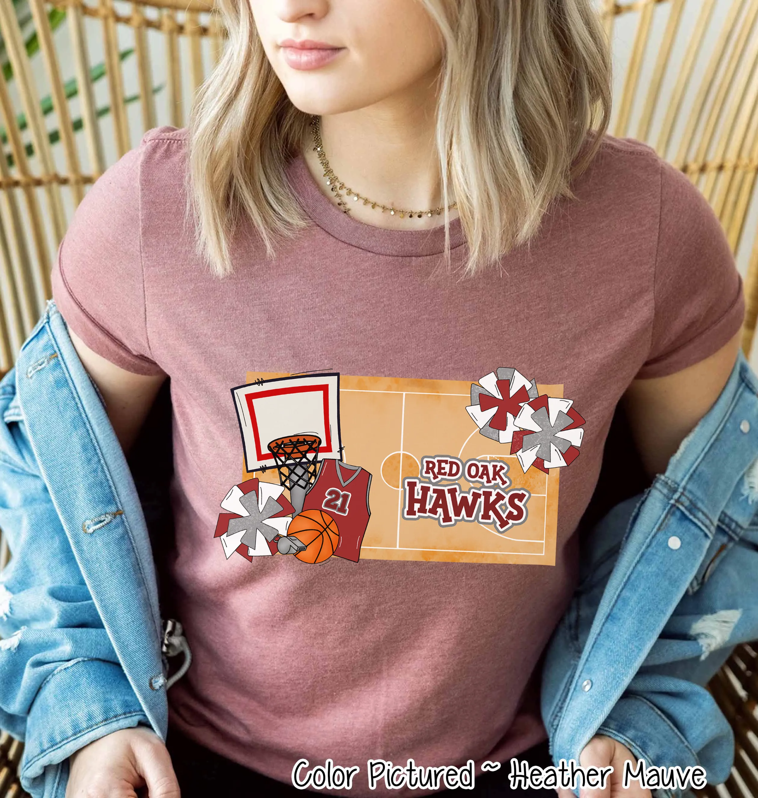 Personalized Basketball Court Fan Tee