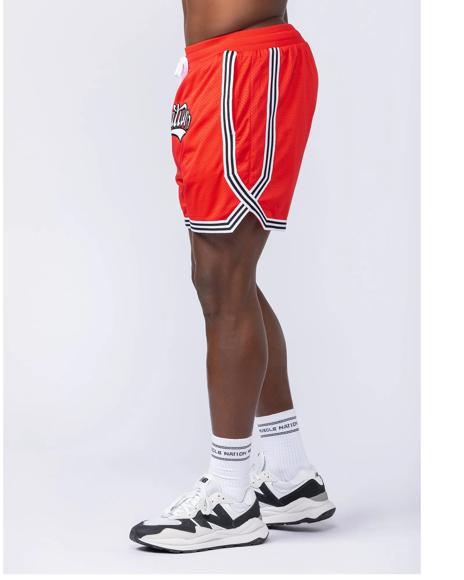 Stadium Basketball 5" Shorts - Chilli