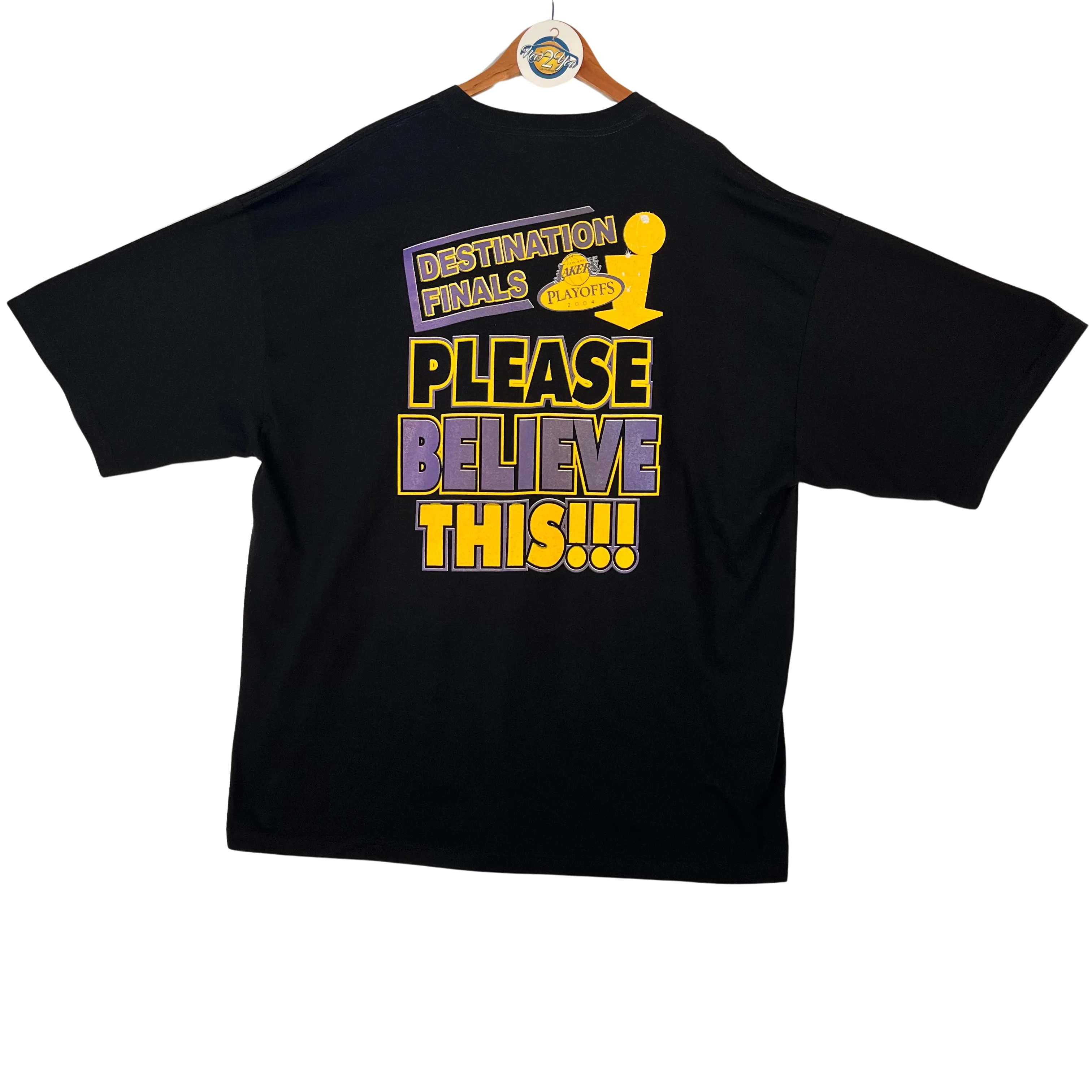 Y2K '04 Lakers Playoffs Destination Finals Tee - Black
