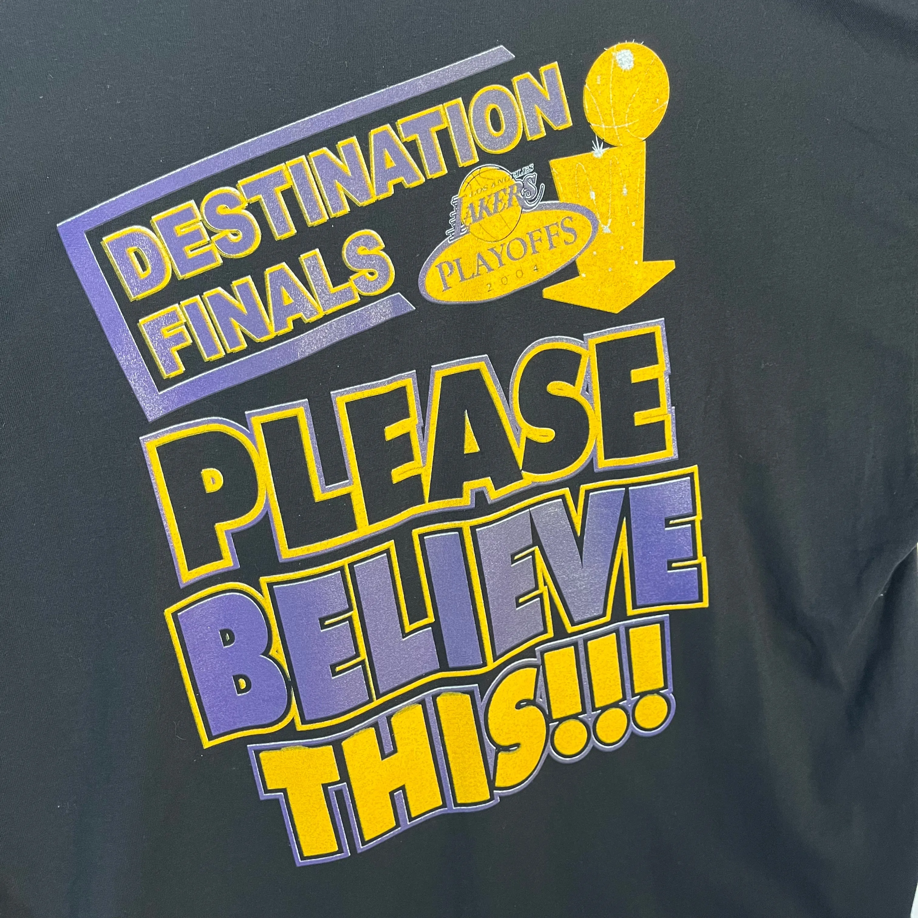 Y2K '04 Lakers Playoffs Destination Finals Tee - Black